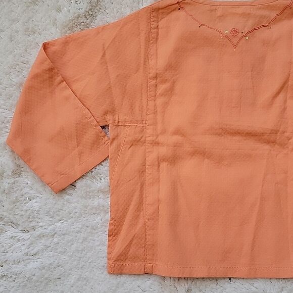 JANIE AND JACK ORANGE TUNIC-STYLE BOHO TOP, SIZE 4 - NEW! - Picture 7 of 9